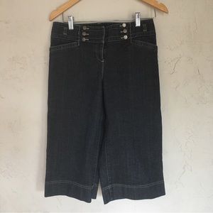 Anne Taylor Loft High Waist Leg Cropped Jeans Denim Blue Women’s Size 6P